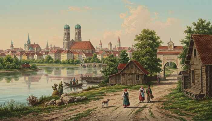munich city in 19th century